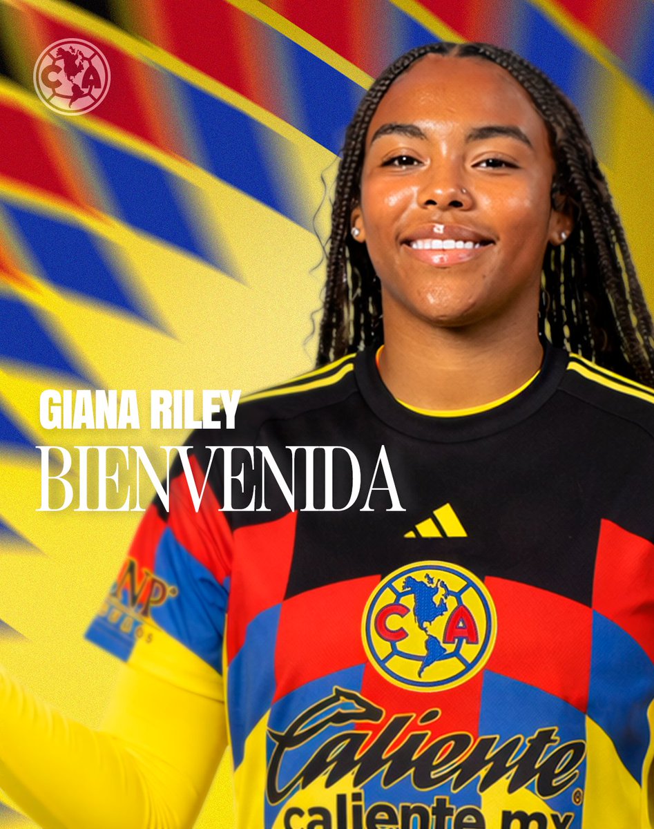 ¡Bienvenida al Club América, Giana Riley! 💙🦅💛

#GianaEsÁguila