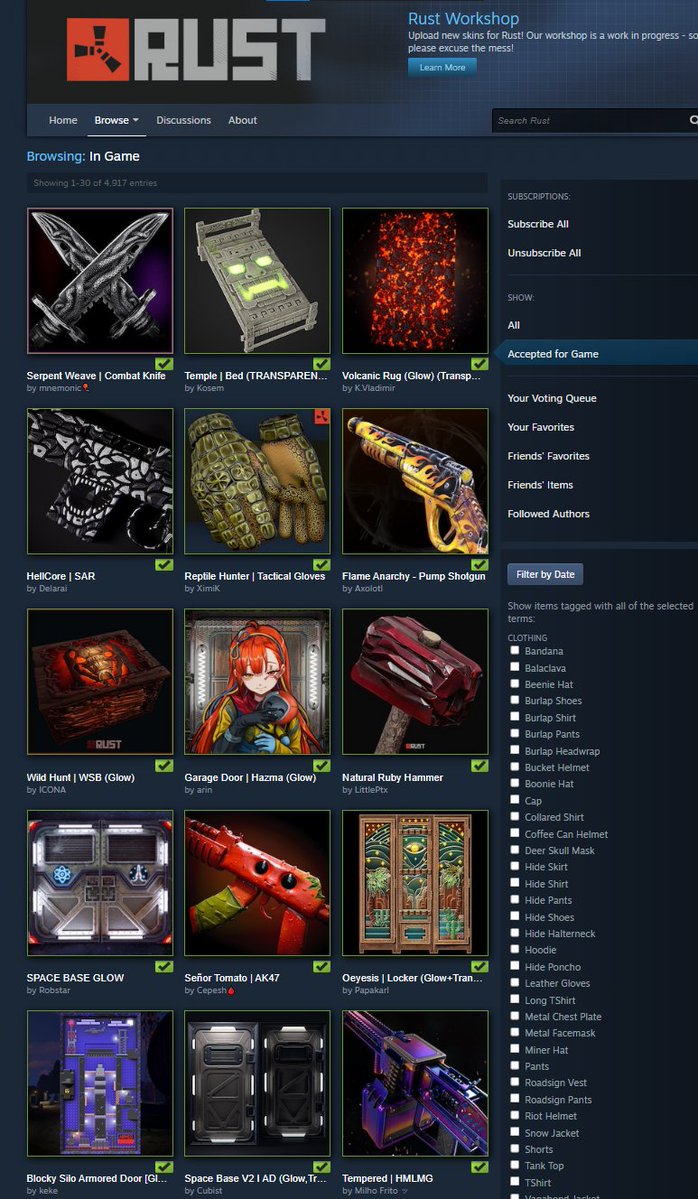 The Rust Store has rotated for January 8 2026.
#Rust #Playrust #Rustskins
I'll be streaming RIGHT NOW to showcase the skins: twitch.tv/hedgesn