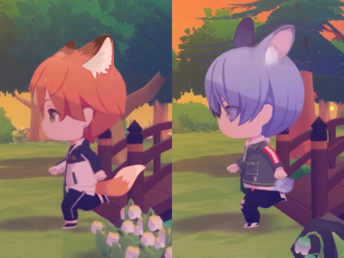 폴짝폴짝🦊깡총깡총🐇🐇 뛰어다니길래..
귀도 달아주고 꼬리도 달아주고✌️