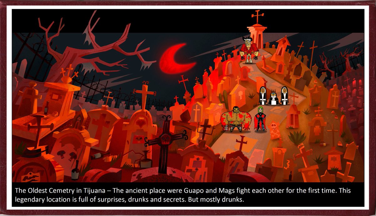 mexopolis's tweet photo. in honor of El Guapo vs The Narco Vampire intro (575k) + full pilot (598k) hitting a combined 1 million and 173k views here are some pages from the bible... https://t.co/2K2MtapamH https://t.co/bikIrJAJIo