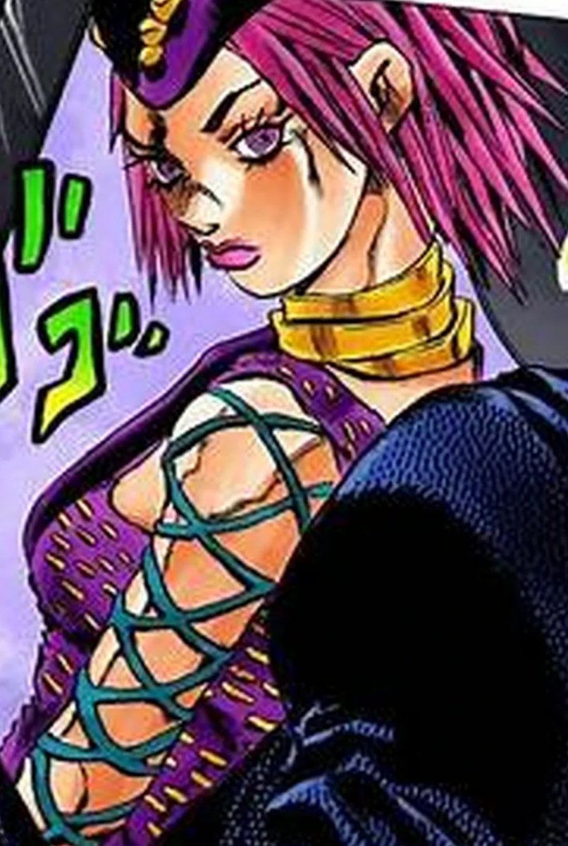 MohJoestar's tweet image. everyday I ask god why araki made anasui a man😔