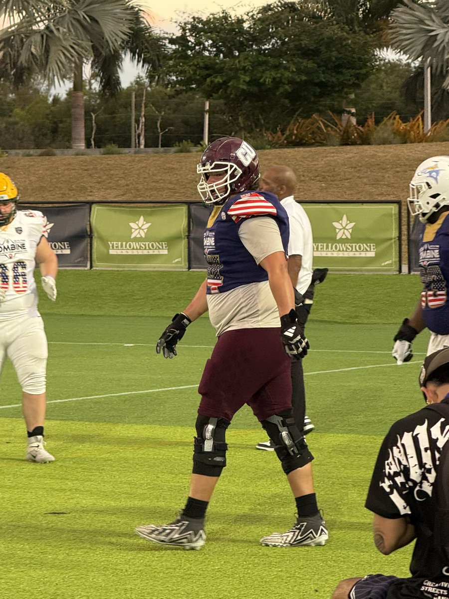Even among OL, <a href="/CvilleTigers/">Campbellsville Tigers</a> Dhane Montgomery stands out <a href="/NSCombine/">National Scouting Combine</a>