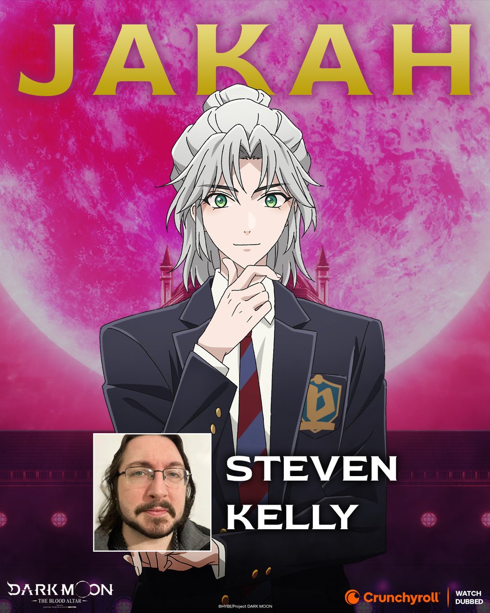 Muha! Excited to announce you can hear me as the voice of Jakah in the English dub of Dark Moon: The Blood Altar.

Will be directing some of the voice sessions as well. 

Thanks to <a href="/MarissaLenti/">Marissa Lenti</a>, <a href="/SoundCadence/">Sound Cadence Studios</a> and <a href="/Crunchyroll/">Crunchyroll</a>!