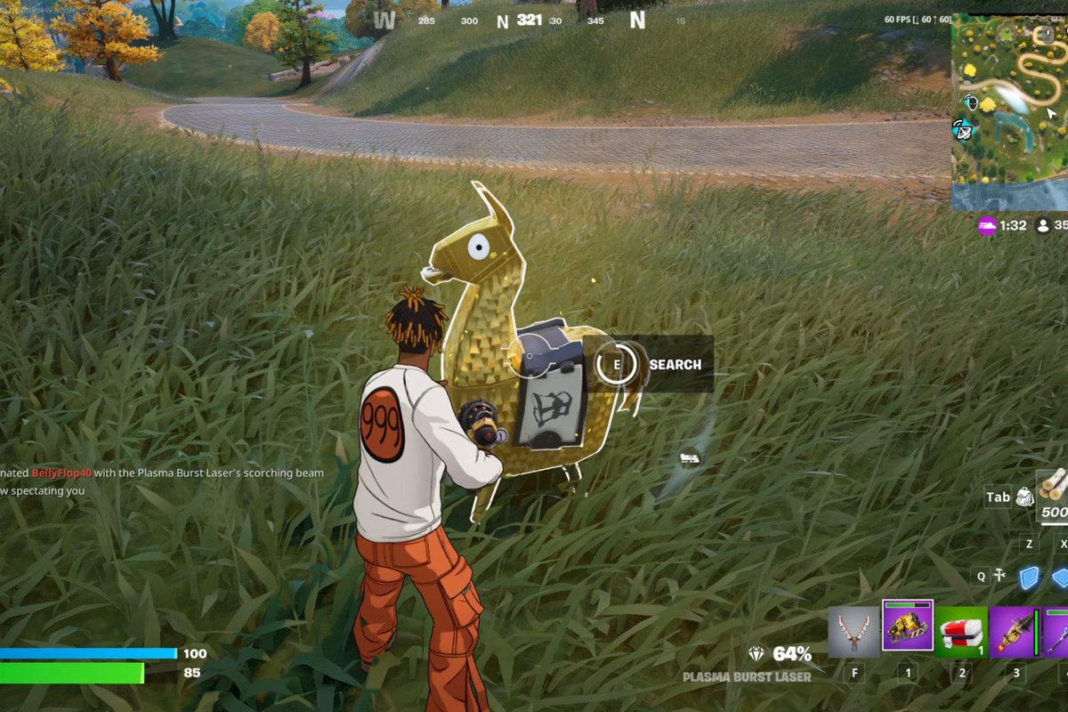 push_draw3rd's tweet image. Gold llama loot #FJ