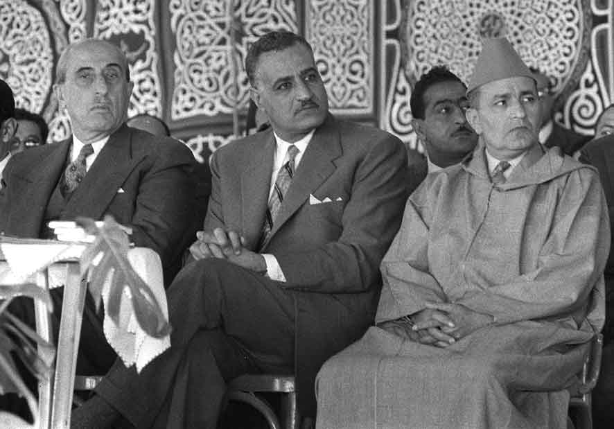 ذات يوم 9 يناير 1960.. عبدالناصر والعاهل المغربى محمد الخامس والرئيس السورى شكرى القوتلى يضعون حجر أساس السد العالى elw3yalarabi.com/elw3y/?p=15753