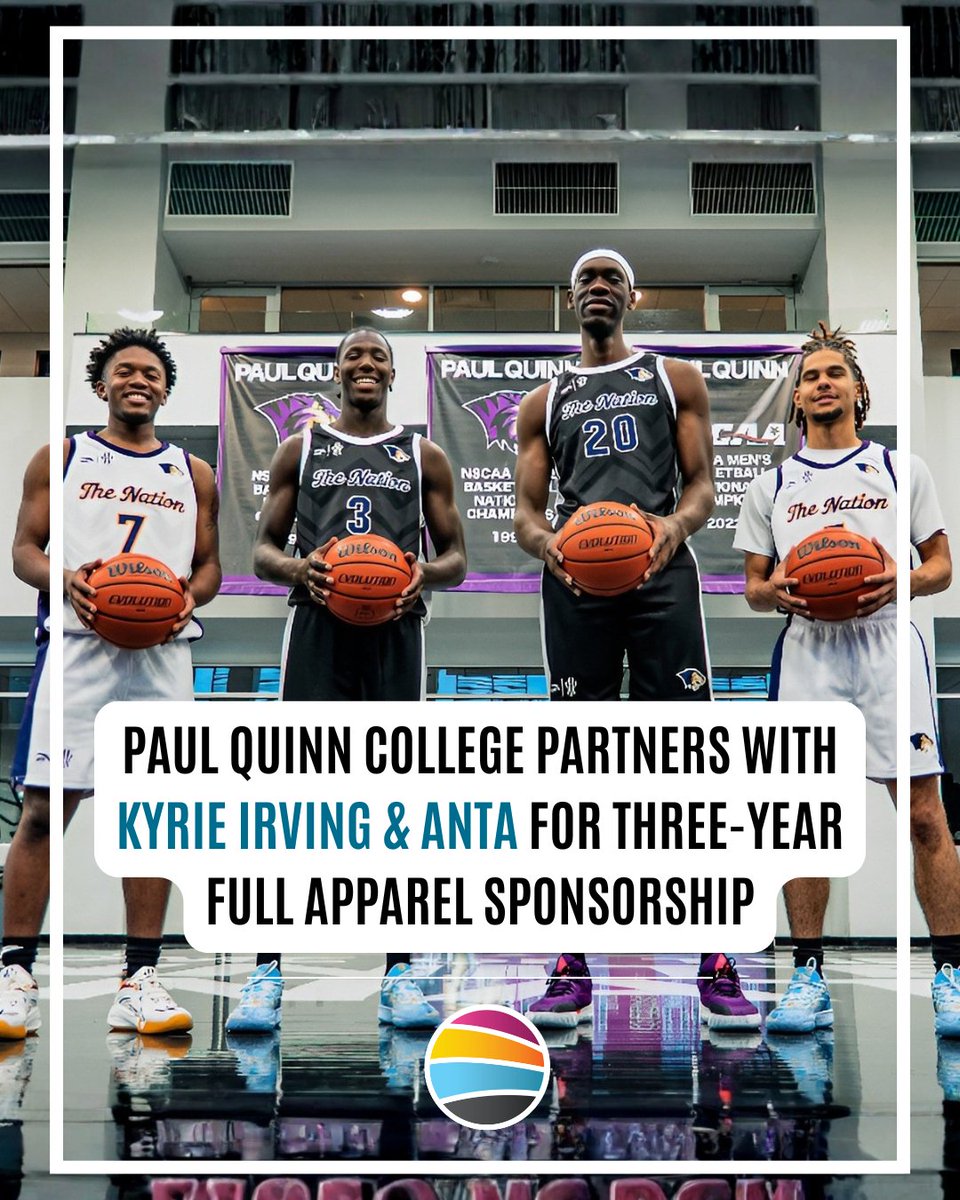 minervaco's tweet photo. Exciting news for our client, @PaulQuinn1872! 🏀🔥 Paul Quinn College has been selected as one of just 14 programs nationwide to receive a three-year full apparel sponsorship from Kyrie Irving &amp; ANTA, an investment in equity, excellence, and the future of grassroots basketball. https://t.co/UoG3UPk0j3