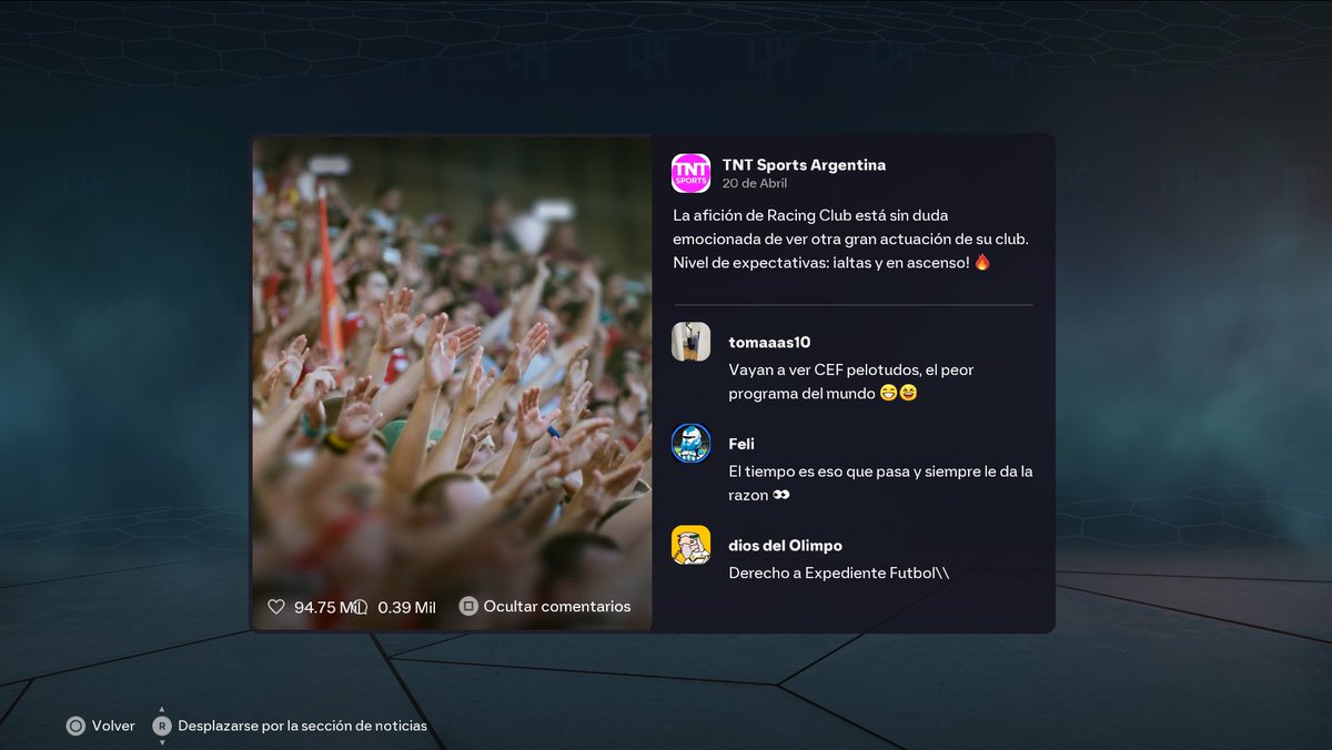 LTA_MOD's tweet photo. Bueeeeeeeeeeeeenas
Cómo saben seguimos trabajando en lo que se viene para el mod 👀🔥

Pero no queremos dejar pasar este detalle que hace a la inmersión del juego ... Vamos a estar sumando más twitteros al modo carrera

Requisitos:
Seguirnos ✅
Darle like ✅
Rt ✅
Si querés formar parte y estar dejanos un "yo" y el país/liga que queres aparecer 🫡🔥