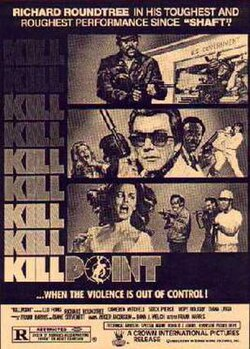 #NowWatching Kill Point (1984). Starring Cameron Mitchell so you know it will be good <a href="/ShawnWillemse/">Shawn Willemse</a> <a href="/goarls/">Natureboy🙈🙉🙊👁</a>. From Vestron Video VHS 📼, rates a 4.4/10 on IMDB.