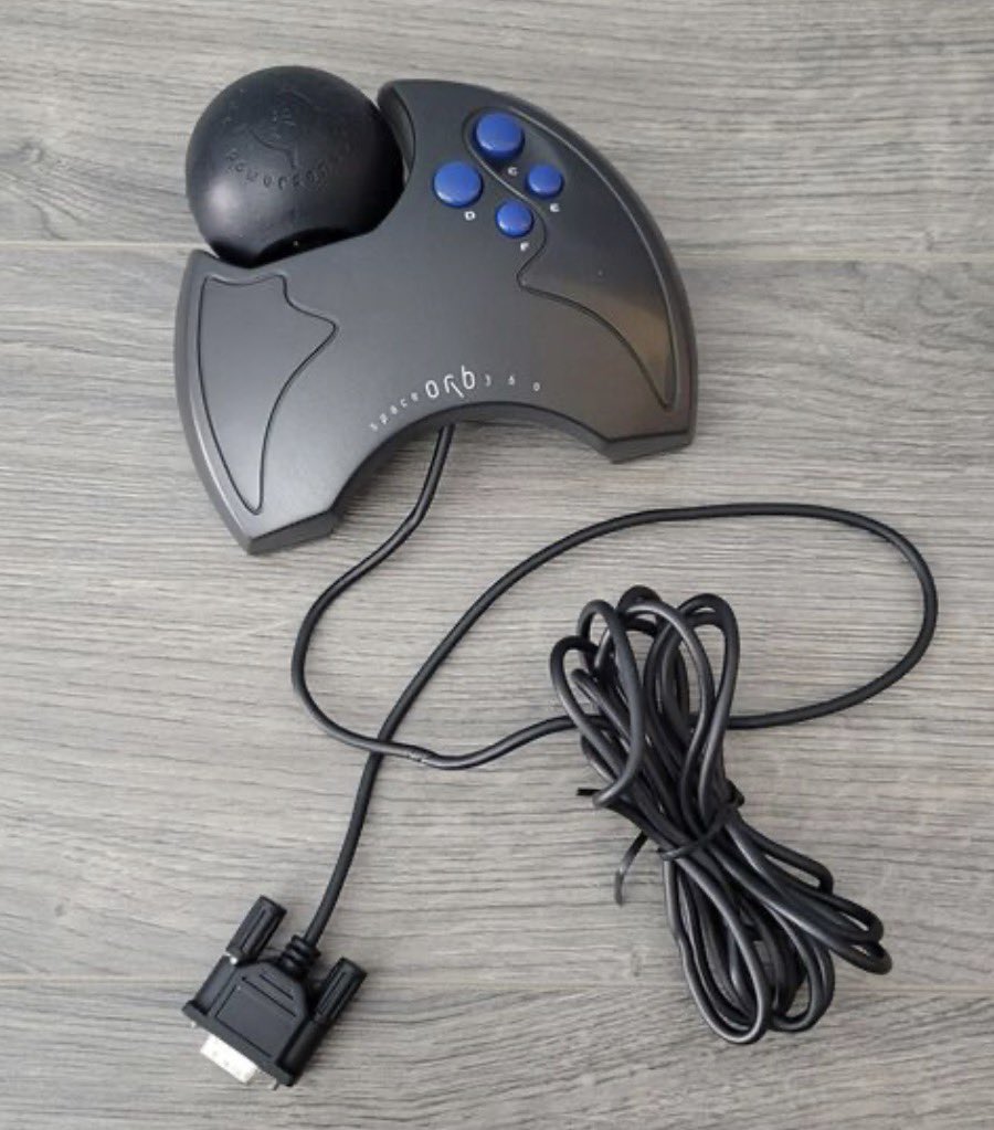 LessPower4Gov's tweet photo. @exquizitely I played it with the spaceorb 360 controller. No other game/controller combo came close to playing descent with the SpaceOrb https://t.co/jUzpYDPI7G