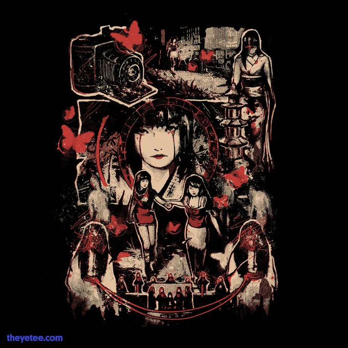 Smile, you're on haunted camera! Designed by and available thru 1/11 as part of #AGDQ2026 with $6 from each sale donated to #dailytees