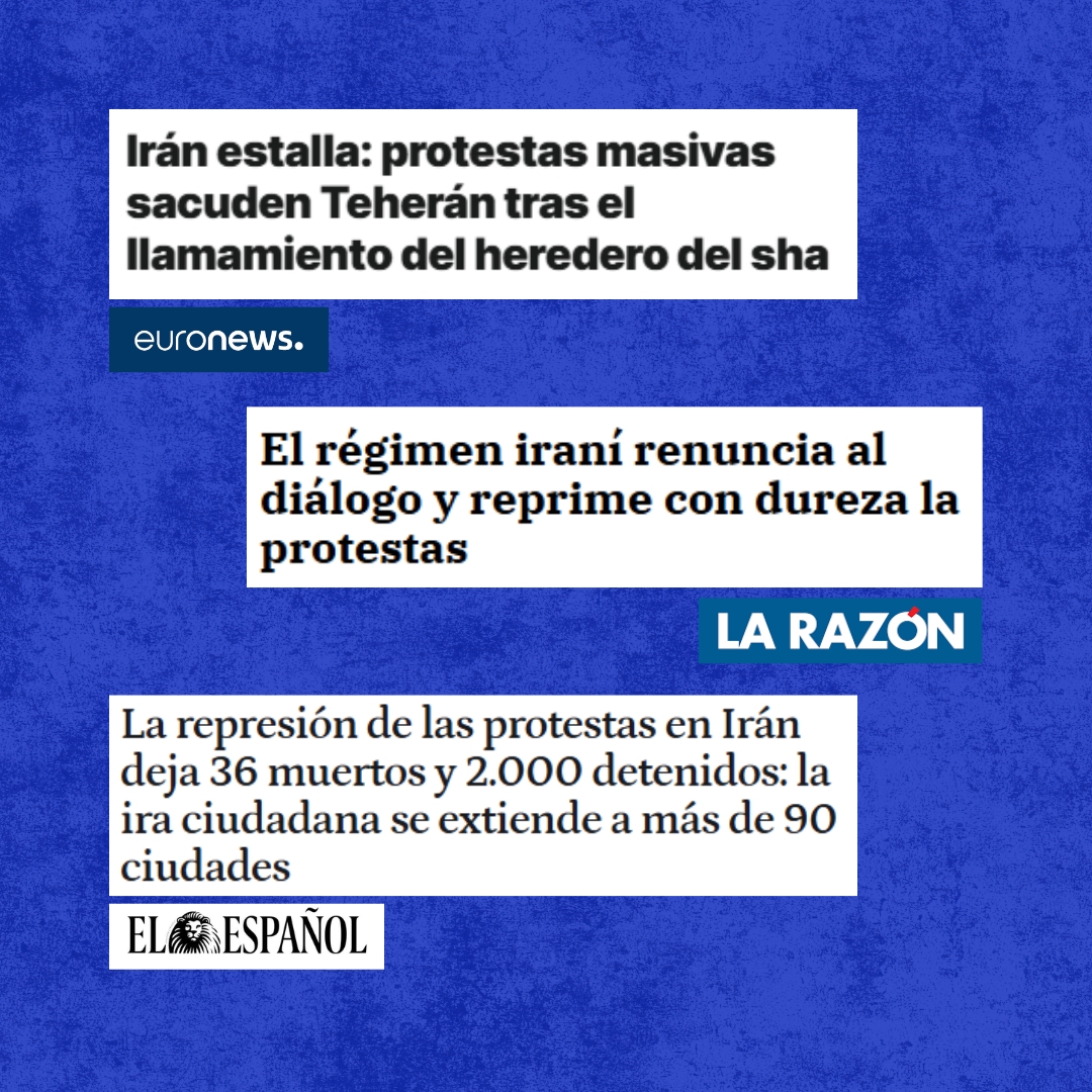 El pueblo de Irán lucha por su libertad, con las mujeres en primera fila.

Estos momentos separan a quienes creen de verdad en la libertad de quienes solo usan las causas a su conveniencia.

España debe apoyar sin ambigüedades a quienes se juegan la vida por ser libres.

Sin