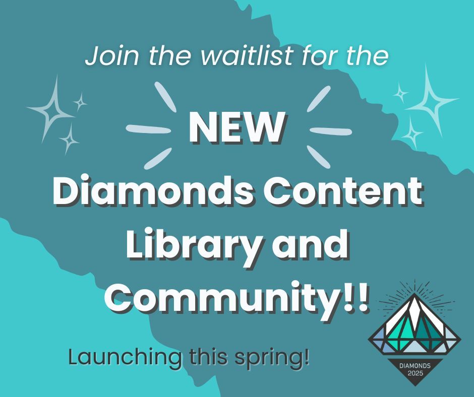 diamonds_conf's tweet photo. The new Diamonds content library and community launches soon! To be the first to know and join us, pop your name and email in the waitlist here: https://t.co/5DKlH3qBQd 
In the meantime, our Discord community is as active as ever. Join us here: https://t.co/RGQ6vFgwfp 💎 https://t.co/x1LKgOOXV9