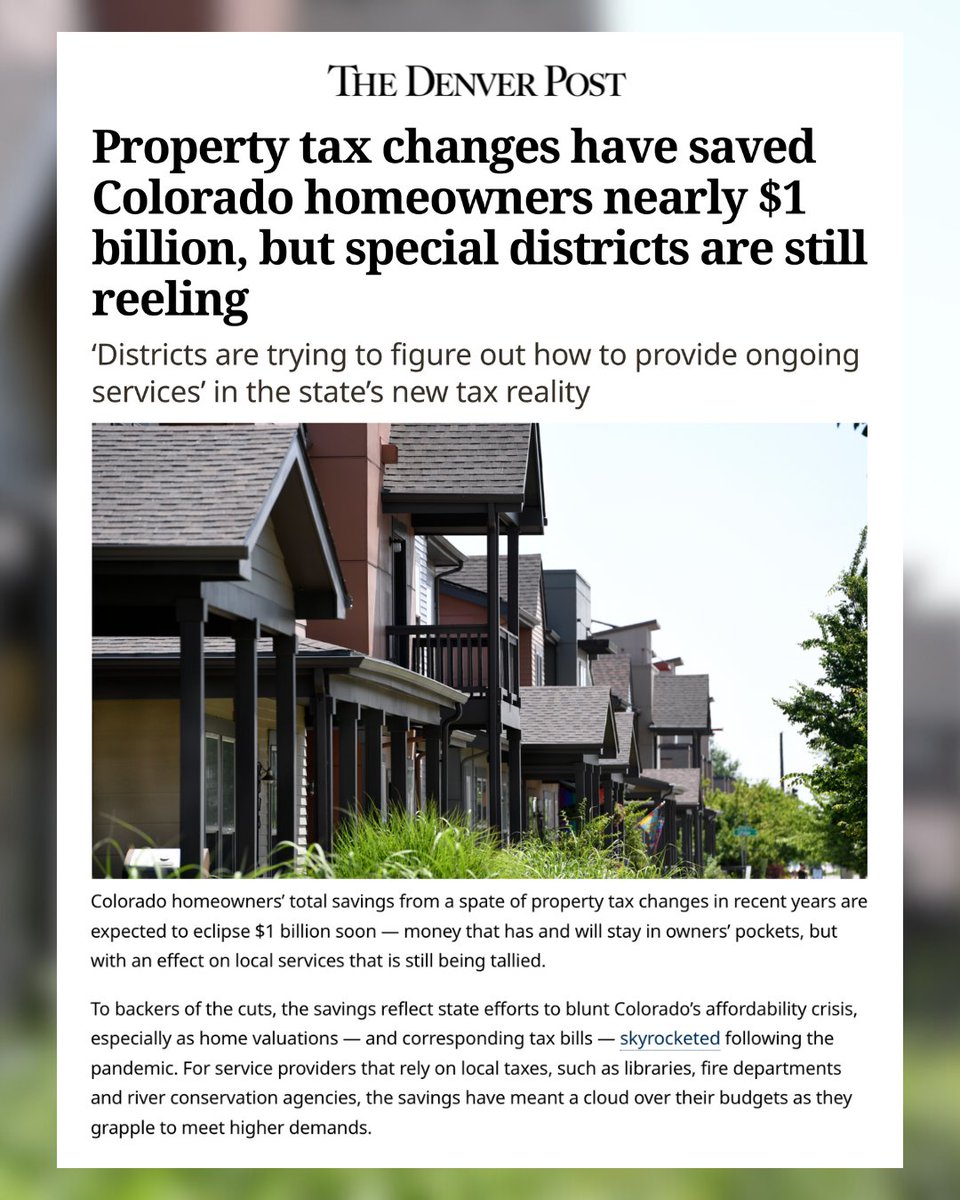 GovofCO's tweet image. We’re cutting property taxes to save Coloradans money — and staying focused on supporting schools, public safety, and local services that keep our communities thriving.
ow.ly/Mb9U50XTAOh