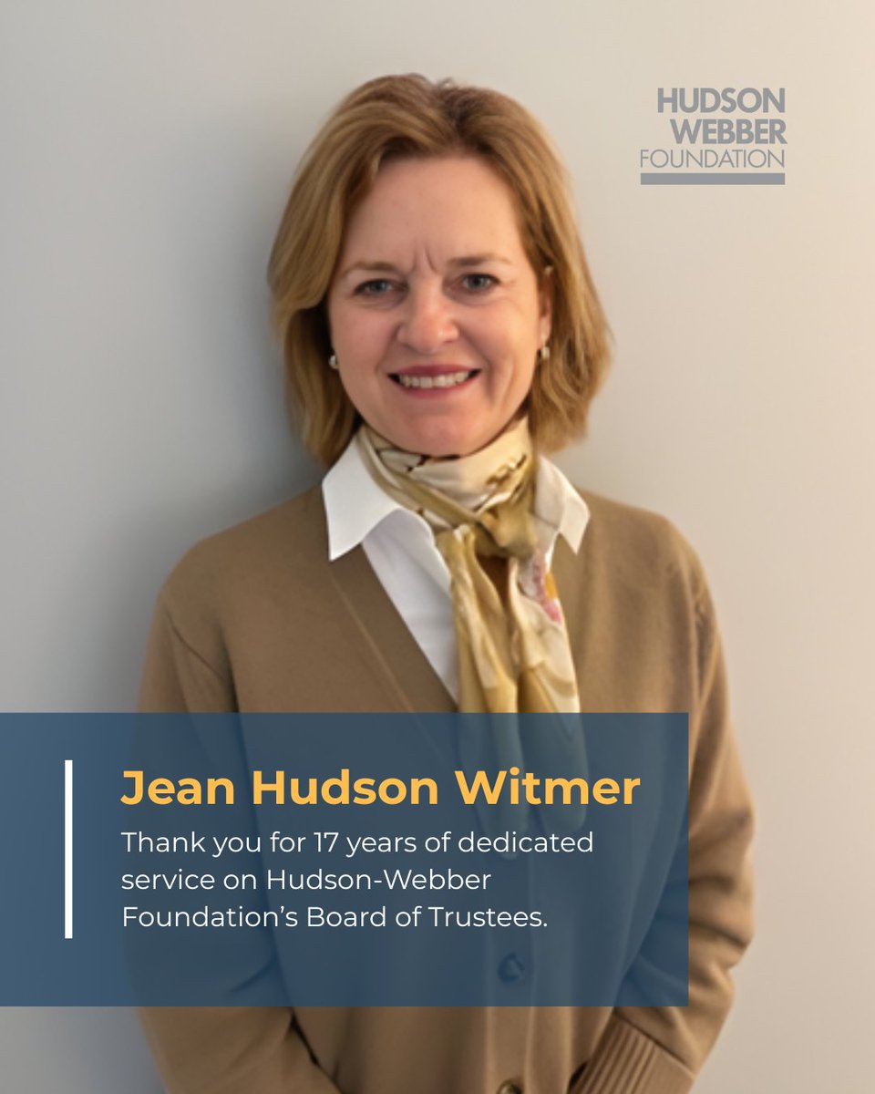 Hudson-Webber Foundation tweet media