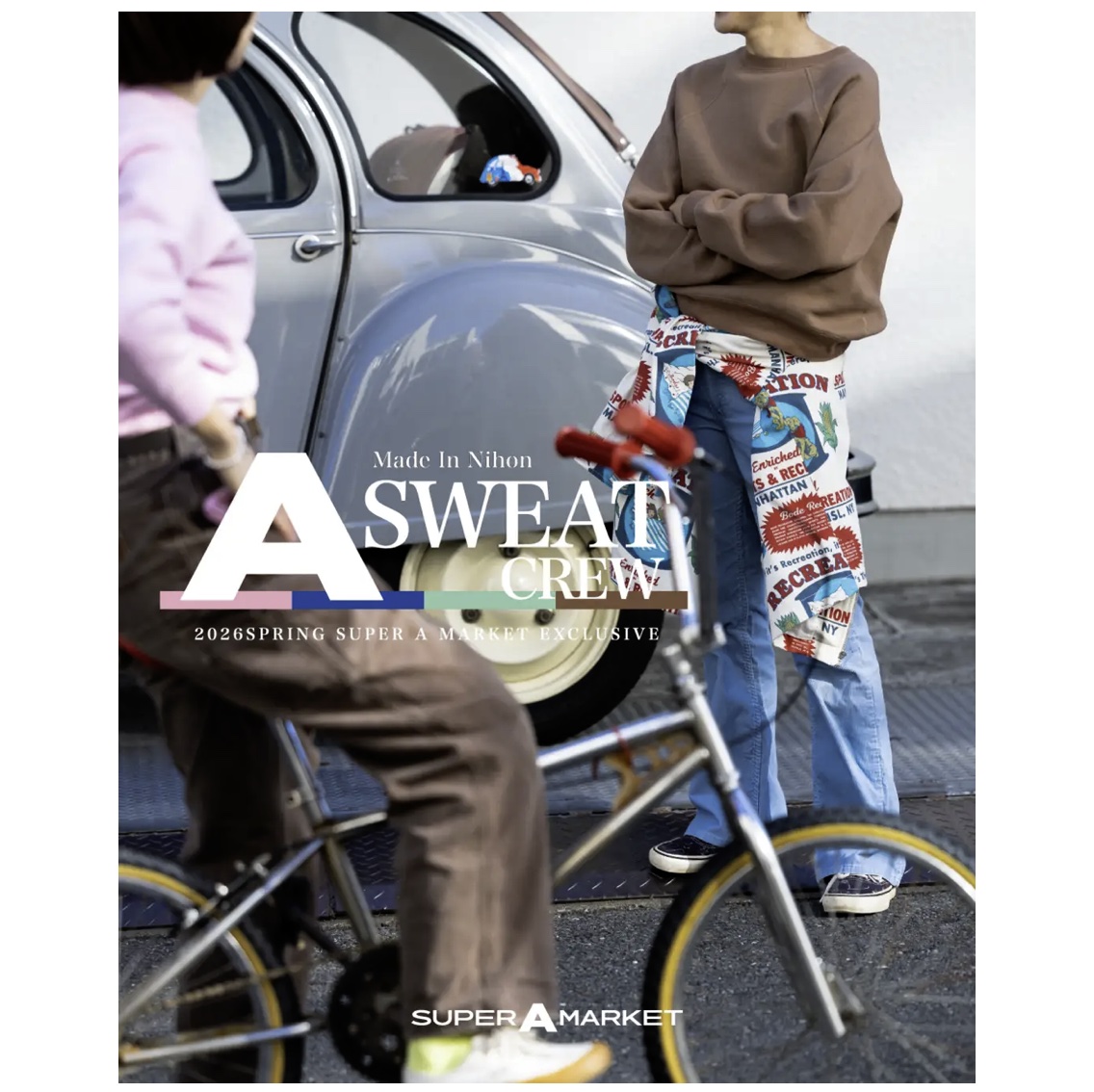 株式会社 トゥモローランド SUPER A MARKET別注〈A-Sweat  Crew〉1月9日発売Filmelangeの定番裏毛を使用したエクスクルーシブスウェット https://t.co/WCj30liObj