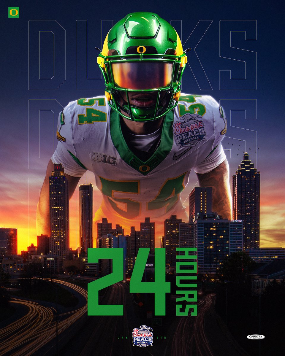 The stage is set. 24 hours. #GoDucks
