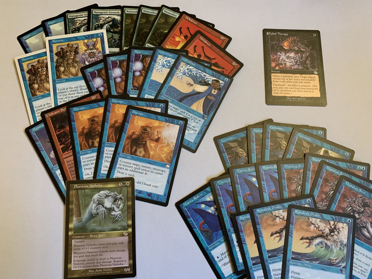 Sending out a ton of #premodern staples on <a href="/TradeMagic_gg/">TradeMagic</a> today. Stoked to see whar sort of brew those Thalakos Seers are turning into. 🍻