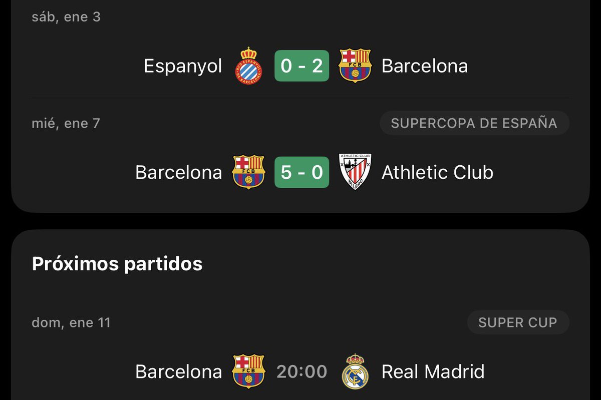 No creo que hagamos la histórica contra los 3 clubes que más odio no?