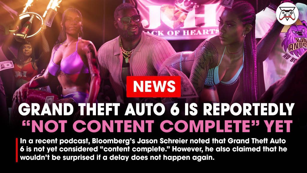 In a recent episode of the Button Mash podcast, Bloomberg’s Jason Schreier noted that Grand Theft Auto 6 is not yet considered “content complete.” He drew parallels to the development cycle of Rockstar Games’ previous title, Red Dead Redemption 2.

Link - bit.ly/4ssGEFj