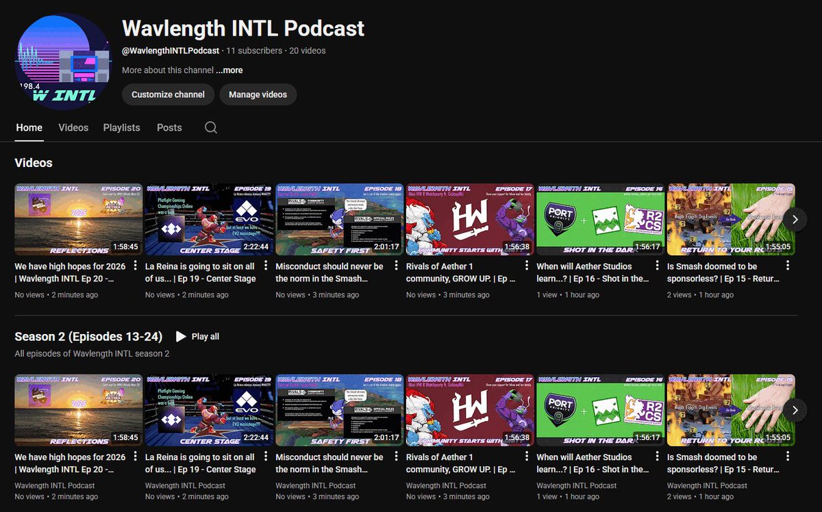 We're so back😎

All previous episodes of Wavelength INTL are back up on the new channel! Go rewatch your favorite episodes and subscribe to the podcast channel today.
youtube.com/@WavlengthINTL…

See you this Sunday for episode 21!