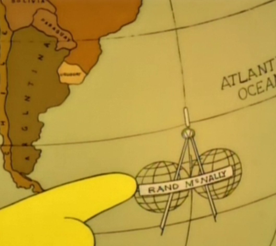 No respect for the Rand McNally badge