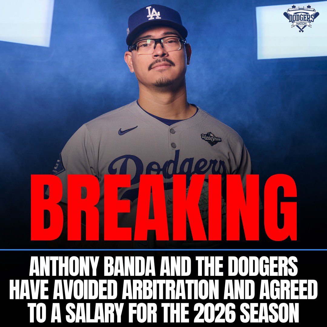速報】アンソニー・バンダと #ドジャース は、2026年シーズンを年俸160万ドル(約2億5,000万円)で合意し、年俸調停を回避したと  @katiejwoo が伝えています
