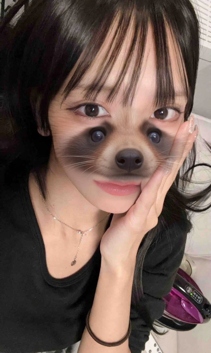 the たぬき顔 nino_pachi777 たぬき顔にしておきました🐶