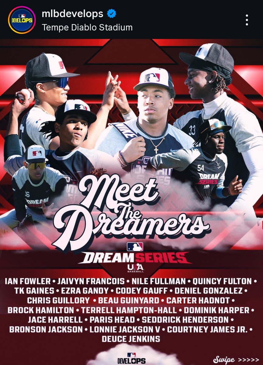 CGuillory_20's tweet image. My final Dream Series, as a player. 🥺. Thank you! 🙏🏾 
@MLBDevelops @USABaseball @NewtonramsBase @marvinfreeman84 @UHCougarBB @ShaneShapiro_ 
And every single coach that took the time to help me, and EVERY ONE OF MY TEAMMATES! 
🚀🚀🚀🫡