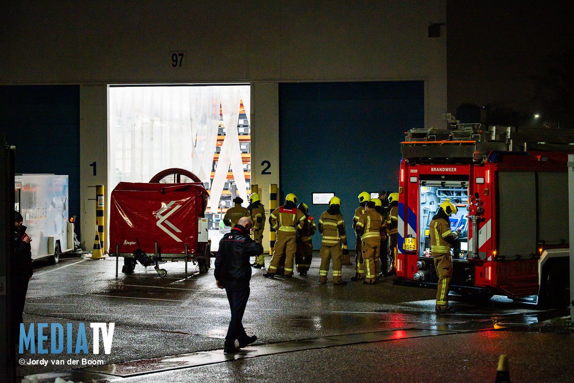 Brand bij Fokker in Papendrecht