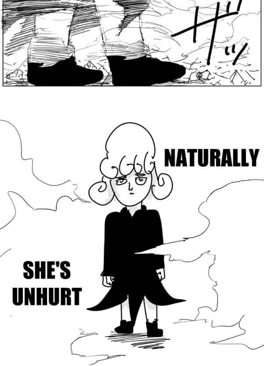 been reading One's OPM and its realy funny cause you can actively tell that hes getting better at art throughout the whole thing and then he hits you with this