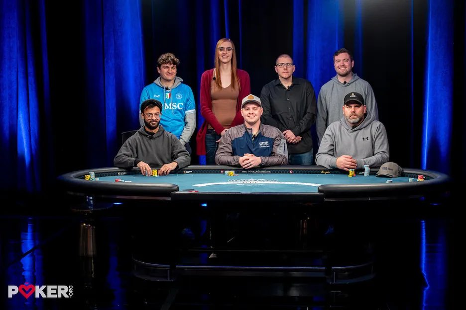 pokerorg's tweet image. Aubrey Williams leads the @BetMGMPoker Hybrid final table!

🏆 $52,500

Watch with us: youtube.com/live/fBG4ZSXgW…