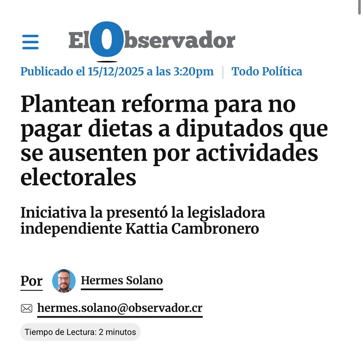 Según el reglamento, con una licencia se podría recibir dieta. O como dice  Eli, si se ausenta, no va a presentar un permiso para que le paguen. Por  ello, @AguiluzKattia había presentado