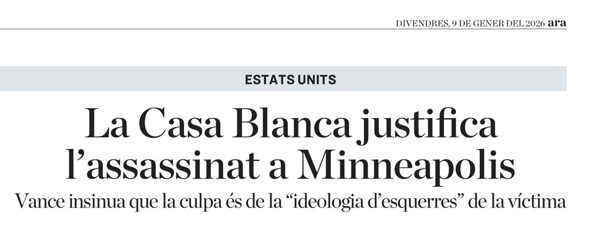Dona, nord-americana, universitària i premiada poeta, mare de tres infants. La maten a sang freda les SS de Trump a un control policial i el vicepresident dels Estats Units diu que la culpa de la mort és de la víctima degut a que tenia una ideologia “d’esquerres”. Aquesta és la