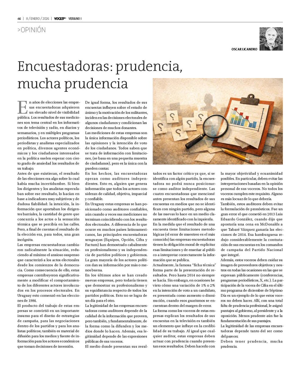 Comparto mi columna publicada hoy en Voces