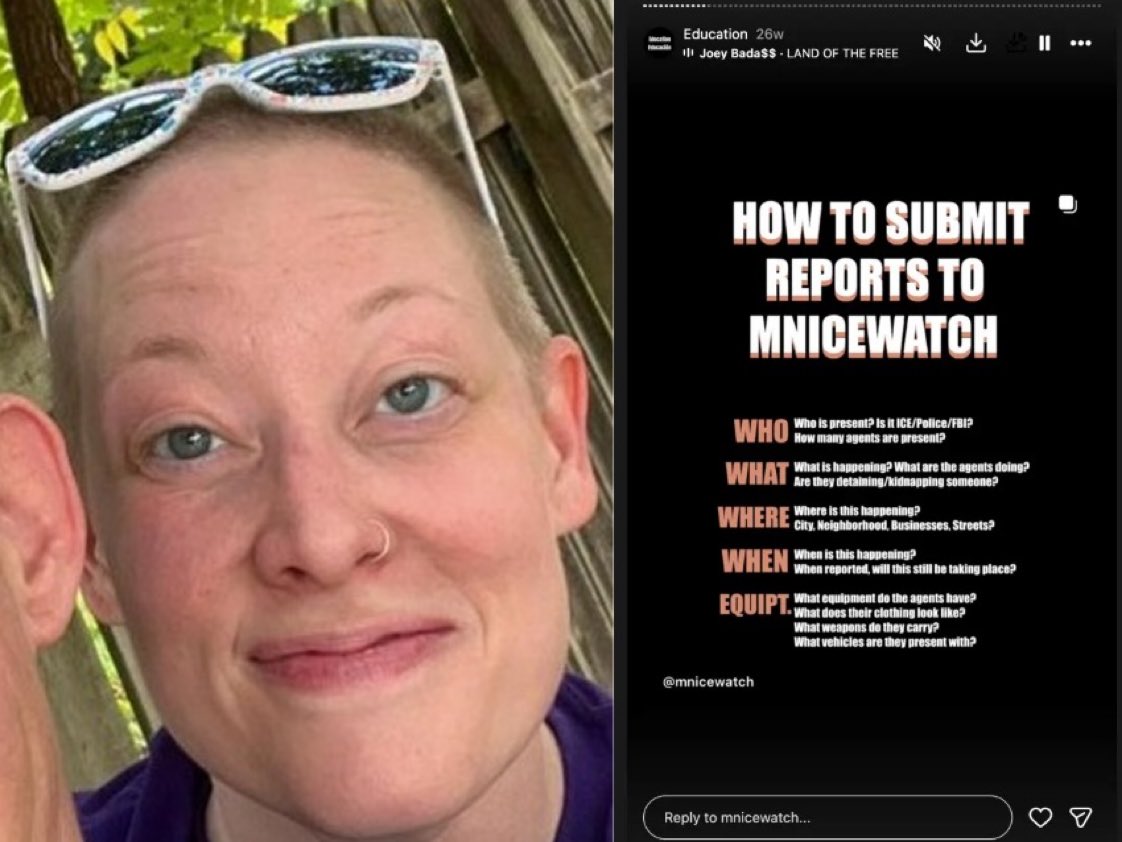 Well well wellâŚ
Renee Good was a member of âICE Watchâ.
Their goal is to disrupt ICE operations...