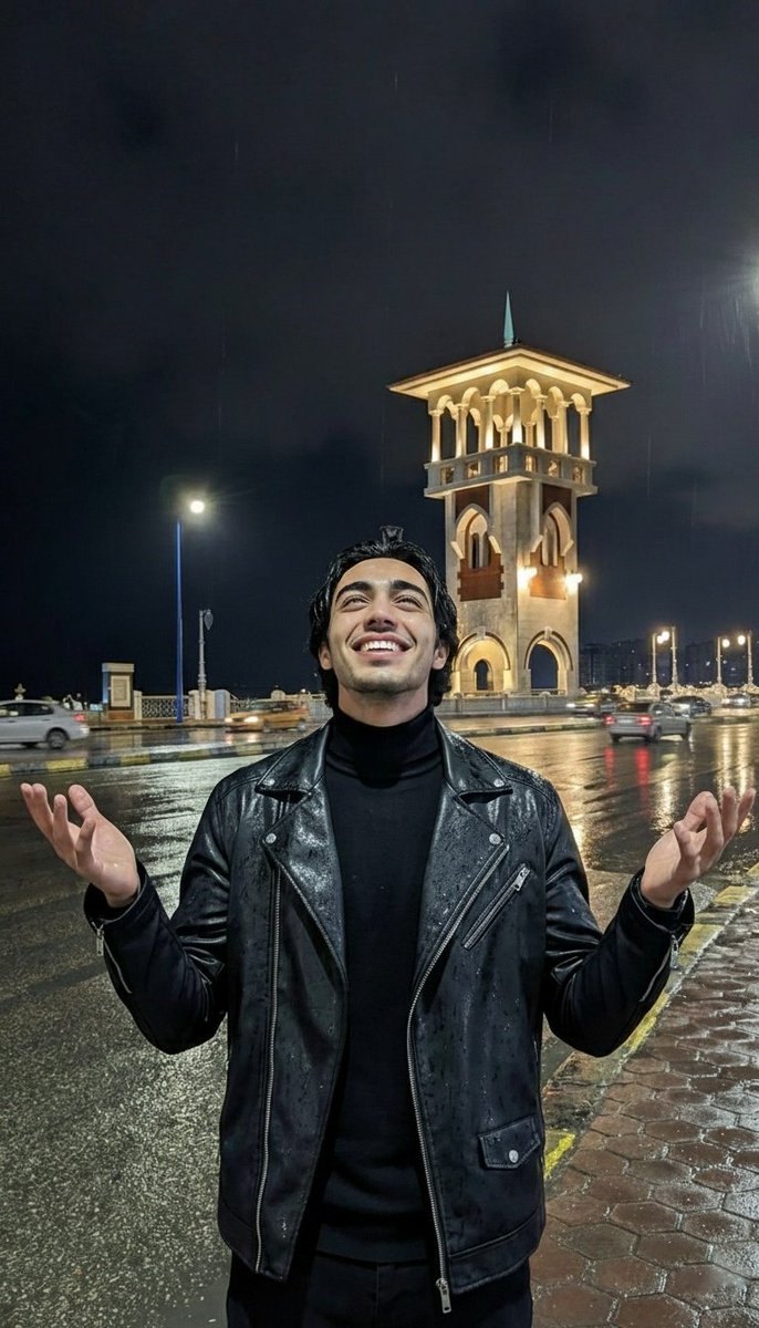 الدنيا بتشتي في اسكندريه 🌧️
It's raining in my city Alexandria 😁💦