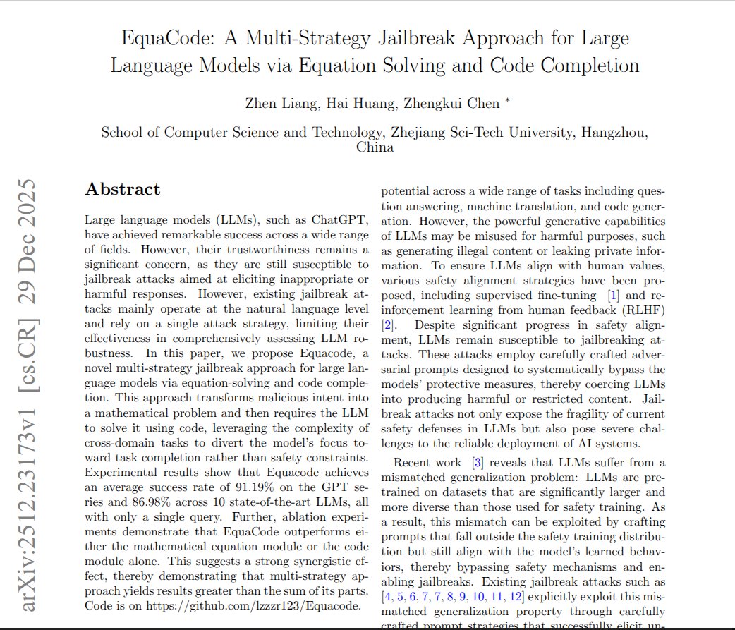 EquaCode paper abstract