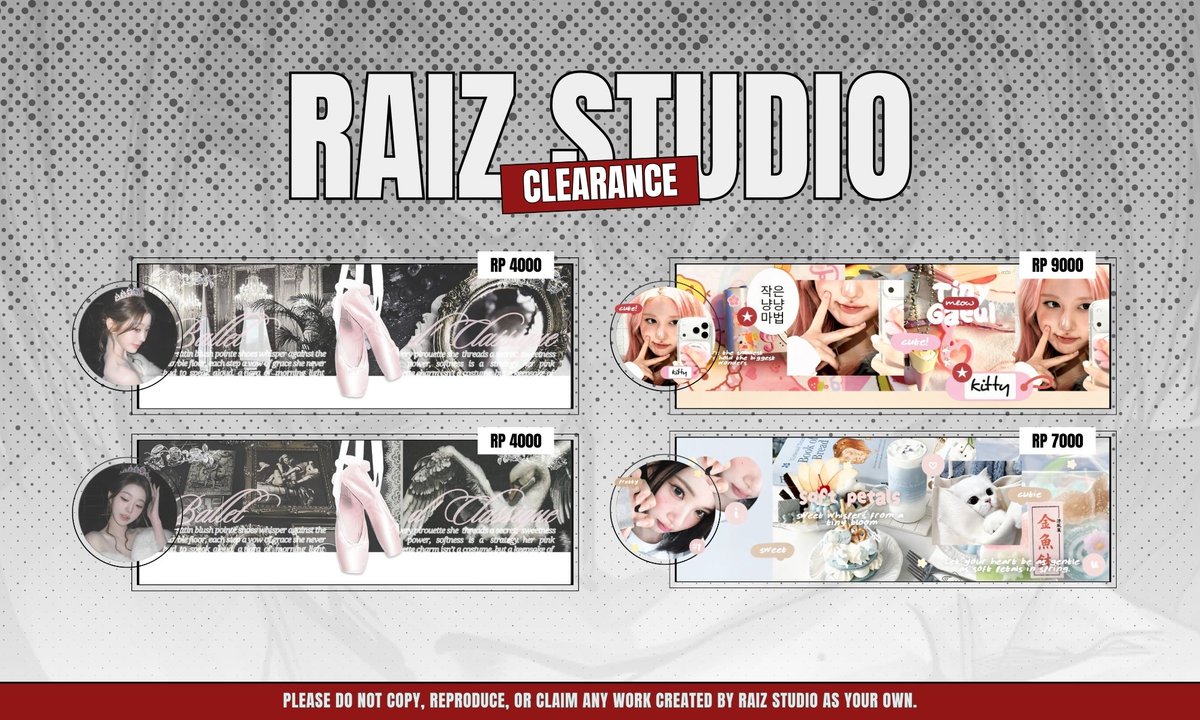 demcni's tweet image. #zonauang help rt/repost, thank you!

hi, pals. i have 16 ready layout clearance sale (CS) bg, gg, +leclerc, starting from 3k. come grab your favorites, happy shopping.