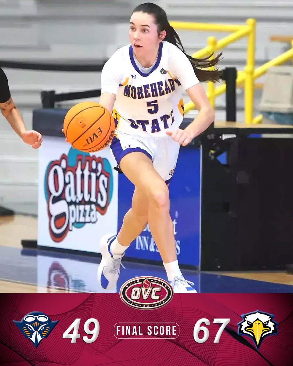 OVCSports's tweet photo. .@MSUEaglesWBB used nine 1st half 3-pointers to build a comfortable lead on their way to a Thursday evening win.

#OVCit | #SoarHigher https://t.co/ywFQFrUBDA