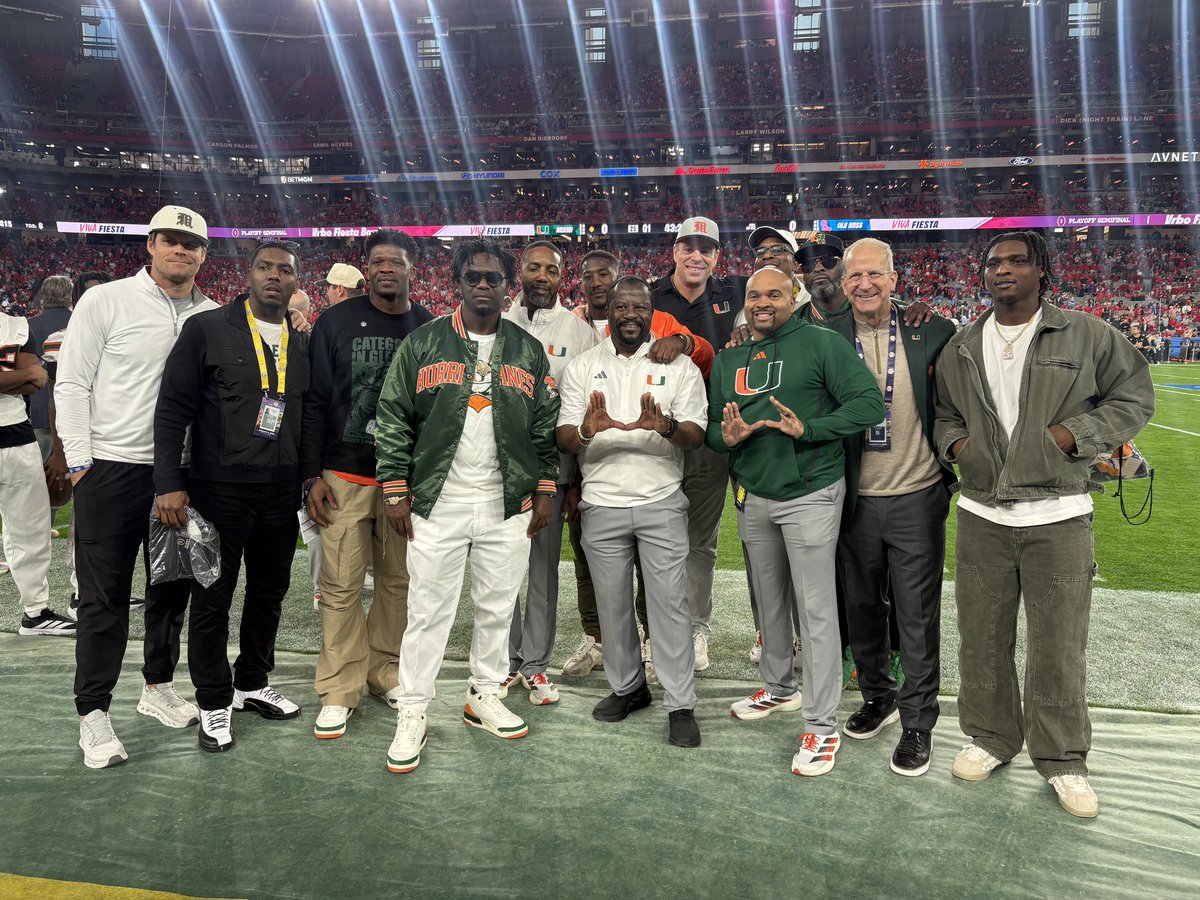 aadelsonESPN's tweet image. Miami alums out in force