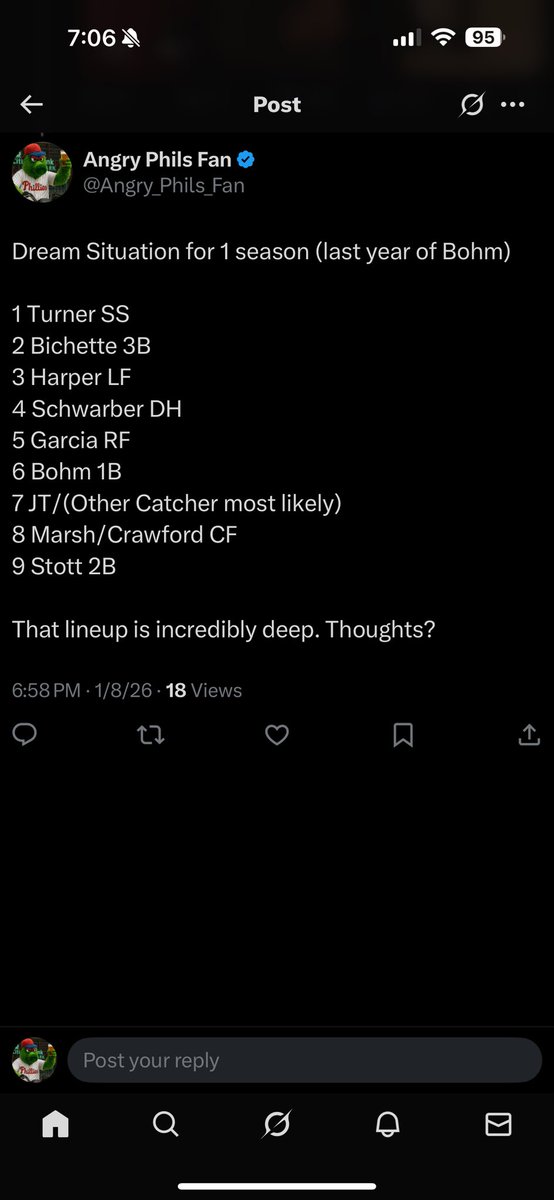 Angry_Phils_Fan's tweet image. Thoughts on this? I’d like to utilize Bohm for one more year in the 6-7 spot if this could happen