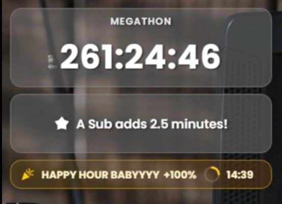 261 hours now 🤯🤯🤯 I'm never going to get off this Subathon 😂