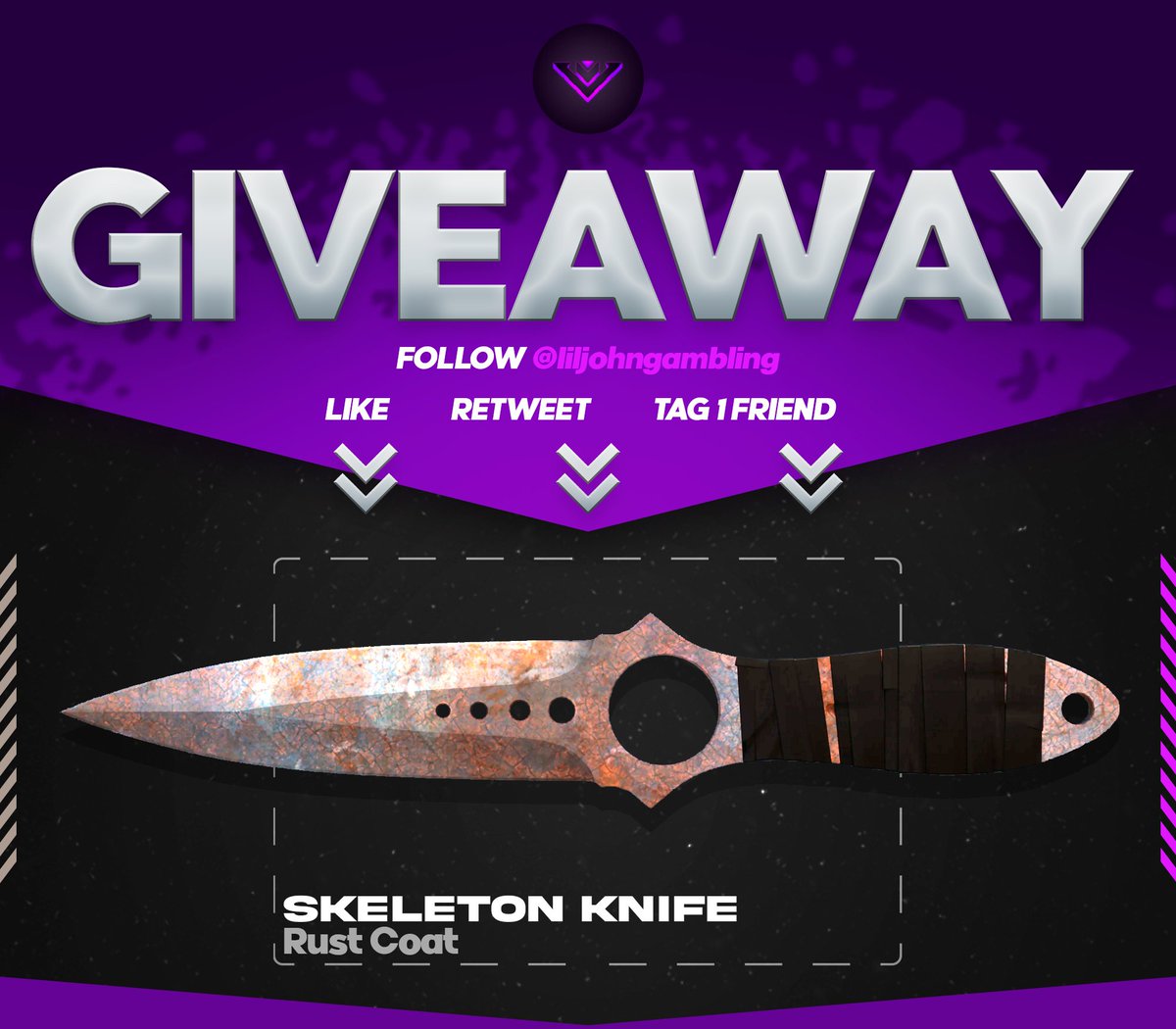 JohnCS's tweet photo. 🔪Skeleton Knife Rust Coat ($90)🔪

Like my newest video - https://t.co/2ptCUuUUnp 🔥
Like, RT, And Follow @johncs -🤠
Do the steps necessary somewhere in the video✅

Winner gets paid in 7 days, 55% of the value in ETH or 100% of the value in CSGOROLL coins🪙 https://t.co/OuK2QHot8a