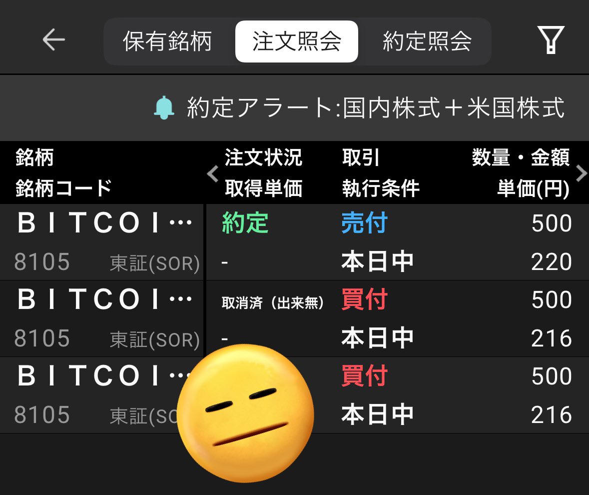 4円×500株 堀田丸正でデイトレ久しぶり 取得単価は…🙁 #デイトレ