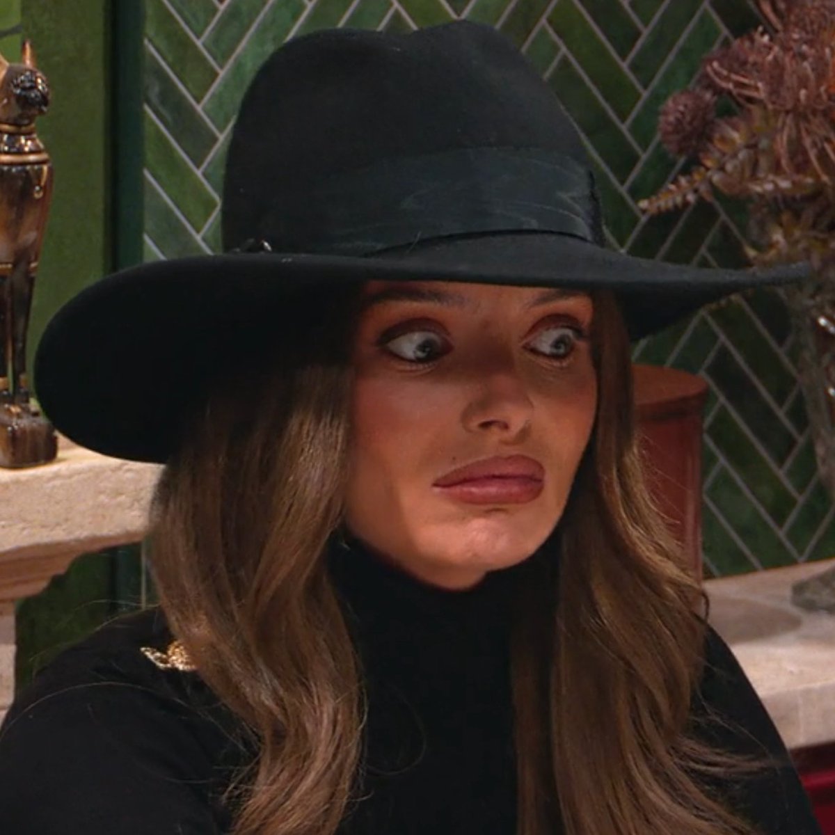 gibsonoma's tweet image. "Stop looking like that."

And just like that, Maura Higgins found herself in an episode of "Real Housewives." #TheTraitorsUS