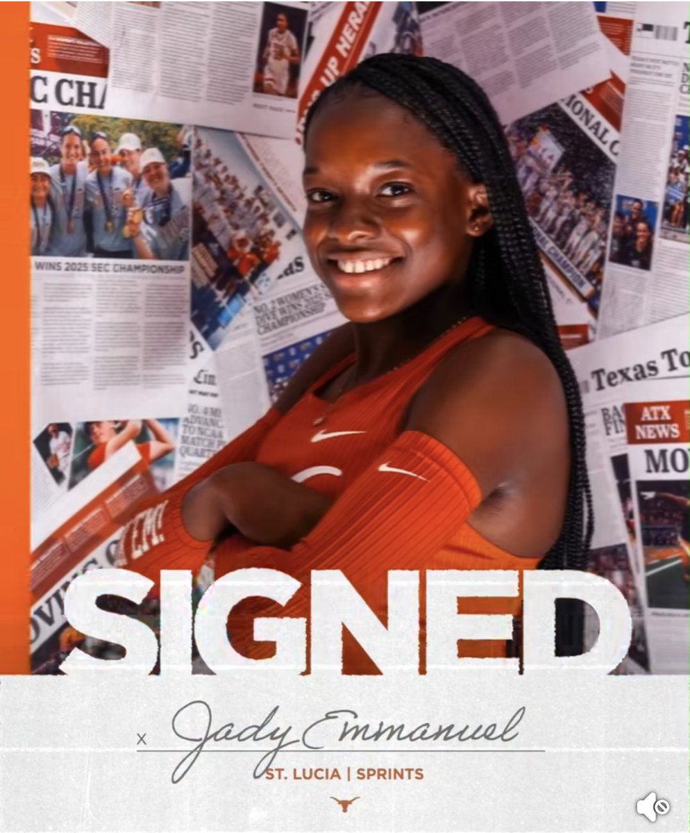RhyesaJ's tweet image. Congratulations to Jady Emmanuel who will be joining the Texas Longhorn family and adding to a Saint Lucian line of excellence which includes Julien Alfred and Naomi London. 

You deserve it ! May you continue to shine and thrive! 

🇱🇨🇱🇨🇱🇨