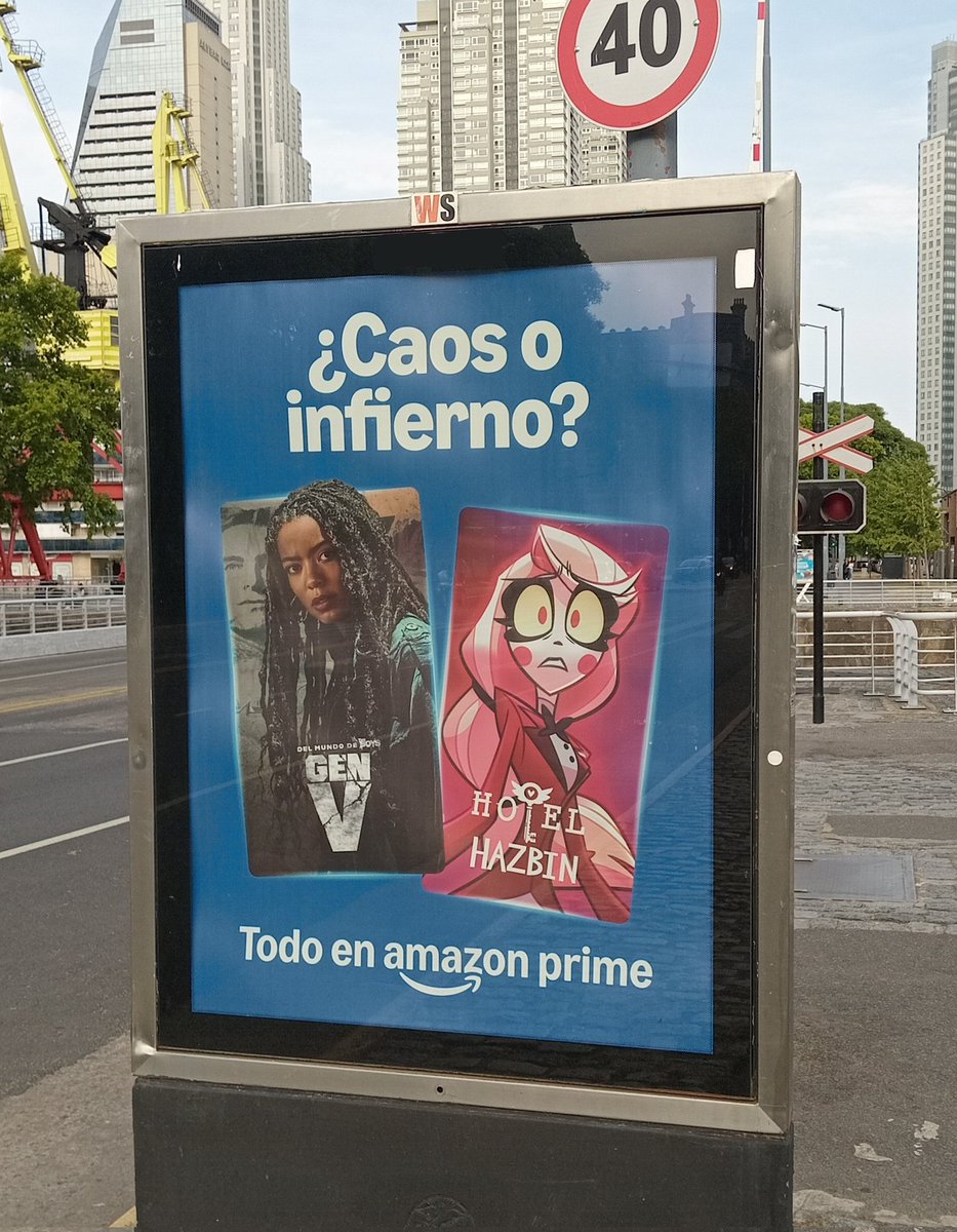 Creo que esta es la primera vez que me encuentro un promocional de Hazbin Hotel