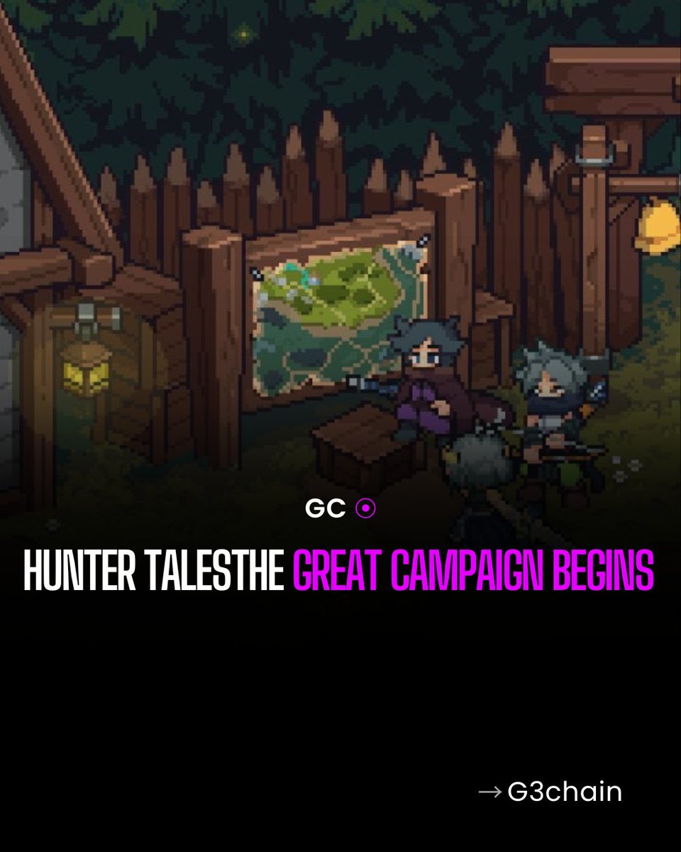 G3Chain_'s tweet photo. Hunter Tales introduces The Great Campaign, a massive Play-to-Airdrop war against the Dark Continent.  Season 1 features a shared battlefield of 25 control sectors surrounding Sylvaris, where player actions directly shape the outcome. https://t.co/PiRDmHk0hY