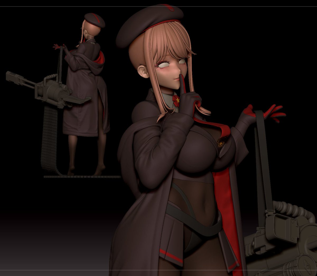 最初のポーズは正直あまり気に入っていなかったので、思い切って大きく修正しました。
その結果、今のポーズの方がずっと満足しています。
少しずつですが、確実に完成に近づいています。

#3Dモデリング #フィギュア制作 #ガレージキット #3Dプリント #オリジナルキャラ
#NIKKE