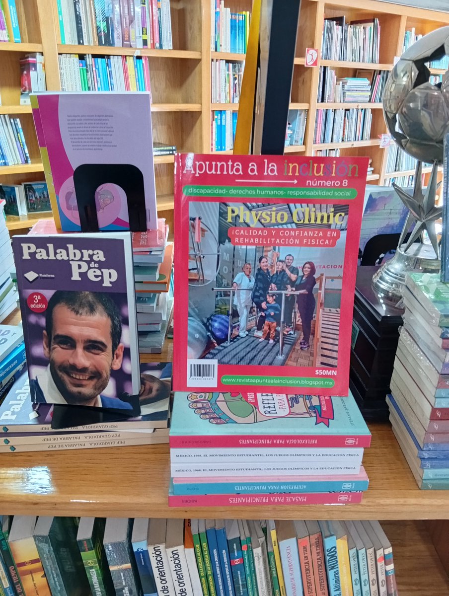 El octavo número de la Revista Apunta a la Inclusión ya se puede adquirir en Librería Deportiva Agmex, ubicada en Canal de Miramontes, frente al metro Taxqueña. 🙂👏